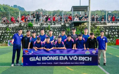 TRƯỜNG THPT TRỊ AN THAM GIA GIẢI BÓNG ĐÁ HỌC SINH THPT TỈNH ĐỒNG NAI NĂM 2025