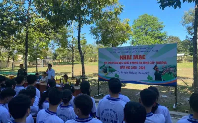 TRƯỜNG THPT TRỊ AN TỔ CHỨC HỘI THAO GDQP-AN CẤP TRƯỜNG NĂM HỌC 2025 – 2026