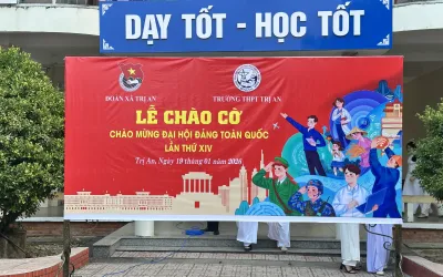 LỄ CHÀO CỜ CHÀO MỪNG ĐẠI HỘI ĐẠI BIỂU TOÀN QUỐC LẦN THỨ XIV CỦA ĐẢNG