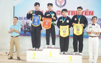 TRƯỜNG THPT TRỊ AN TỎA SÁNG TẠI MÔN VÕ CỔ TRUYỀN