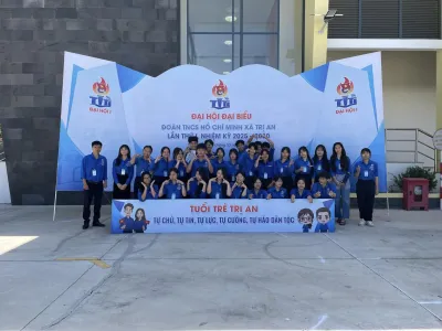 Đoàn đại biểu trường THPT Trị An tham dự Đại hội Đại biểu Đoàn TNCS Hồ Chí Minh xã Trị An lần thứ I, nhiệm kỳ 2025-2030.