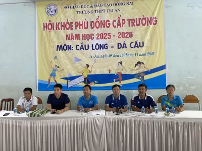 HỘI KHỎE PHÙ ĐỔNG TRƯỜNG THPT TRỊ AN CHÀO MỪNG NGÀY NHÀ GIÁO VIỆT NAM 20/11/2025