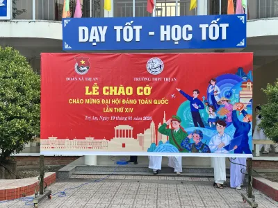 LỄ CHÀO CỜ CHÀO MỪNG ĐẠI HỘI ĐẠI BIỂU TOÀN QUỐC LẦN THỨ XIV CỦA ĐẢNG