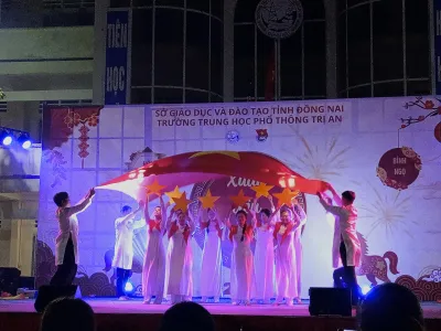 Đêm diễn văn nghệ Hội xuân năm 2026 của trường THPT Trị An