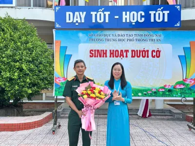 Trường THPT Trị An phối hợp với Ban Chỉ huy Quân sự xã Trị An đã tổ chức buổi tuyên truyền tuyển sinh quân sự năm 2026