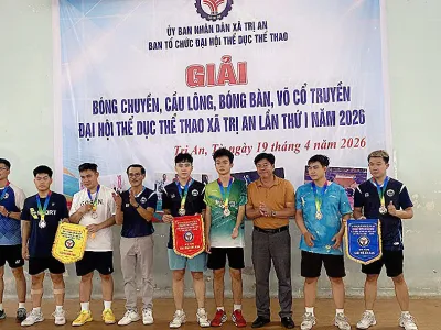 TRƯỜNG THPT TRỊ AN TỎA SÁNG TẠI MÔN CẦU LÔNG – ĐẠI HỘI TDTT XÃ TRỊ AN LẦN THỨ I NĂM 2026