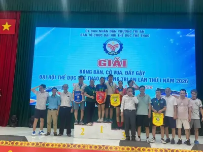 TRƯỜNG THPT TRỊ AN TIẾP TỤC THÀNH CÔNG TẠI MÔN CỜ VUA VÀ BÓNG BÀN - ĐẠI HỘI TDTT PHƯỜNG TRỊ AN NĂM 2026